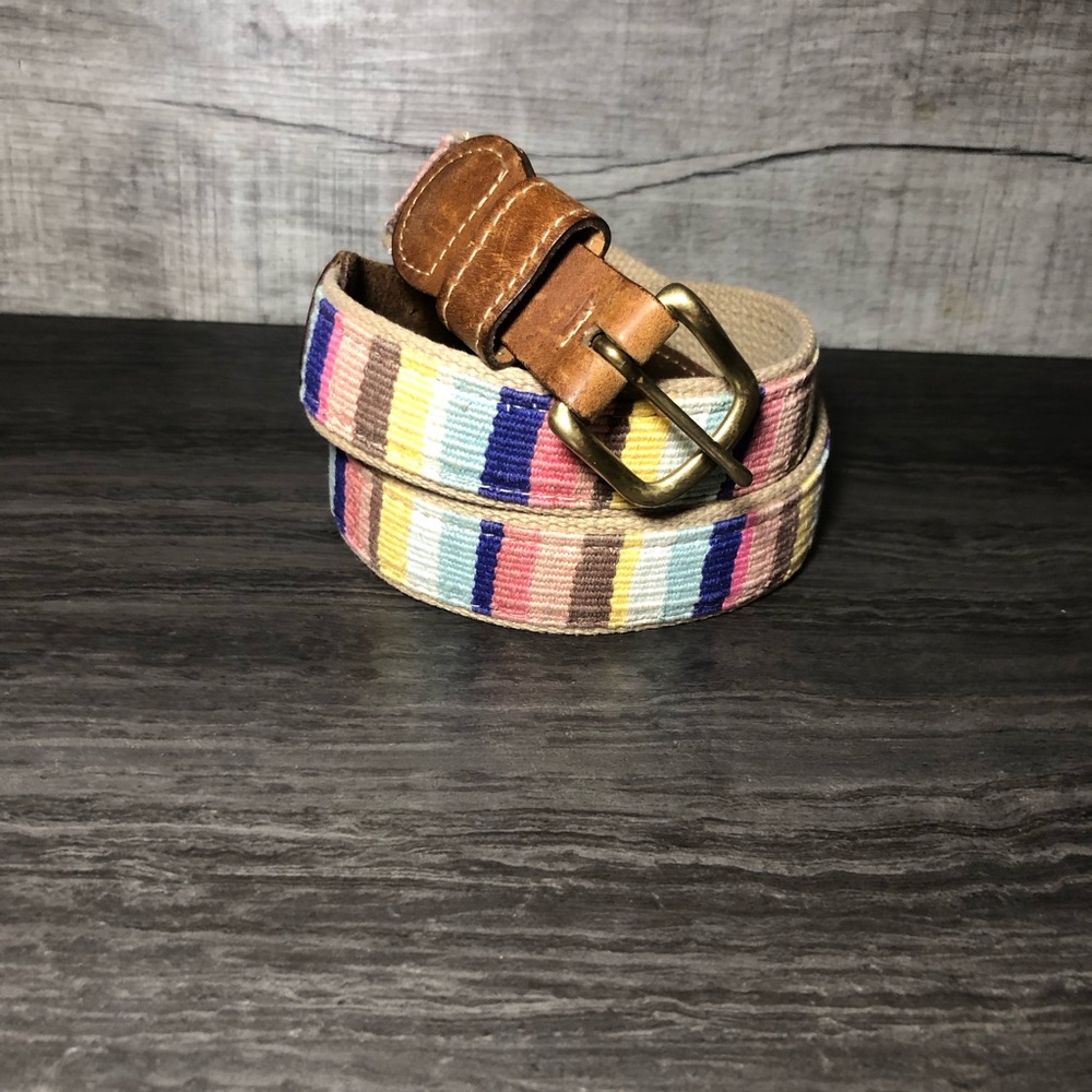 A Tail We Could Wag At The Beach Bahama Unisex Adult Sz 36 Spring Color Belt #2